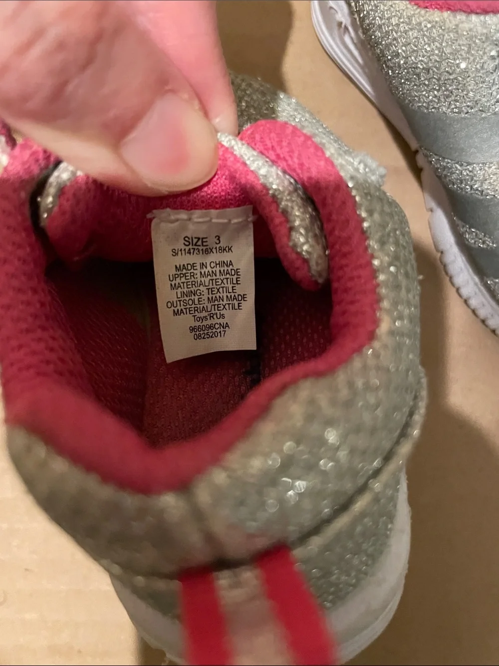 Glitter sneaker shoes